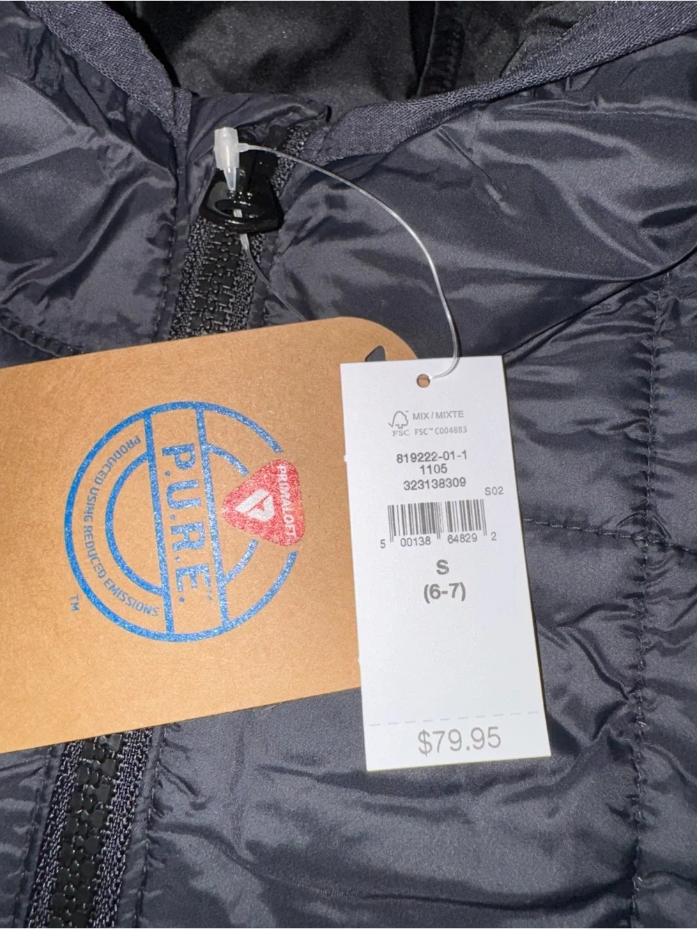 GAP Kids Lightweight Puffer Jacket Size Small 6-7